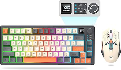 Attoe 75% Wireless Gaming Keyboard and Mouse Combo