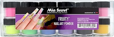 Mia Secret Fruity Collection Nail Acrylic Powder Set of 12