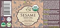 US Organic Sesame Seed Oil 4oz — image 2
