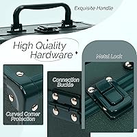 CHUANGJIN Makeup Train Case 2 Trays Organizer - Green Pro — image 3