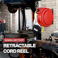 ReelWorks 75ft Extension Cord Reel with LED Light Up Connector — image 6