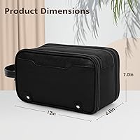 Wedama Toiletry Bag for Men, Black — image 6