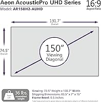 Elite Screens Aeon AUHD Series 150-inch 4K AcousticPro UHD Projection Screen — image 7