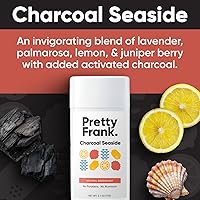 Pretty Frank Natural Aluminum-Free Deodorant Stick, Charcoal Seaside (2-Pack) — image 2