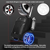 Rolling Waterproof Backpack with Wheels for Business, College, and Travel — image 2