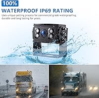 DVKNM 9″ AHD IPS Monitor Backup Camera System — image 3