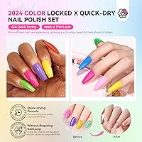 Saviland Quick-Dry Nail Polish Set - 20pcs Neon Rainbow Brights — image 3