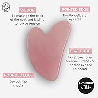 Mount Lai Rose Quartz Gua Sha Facial Tool — image 4