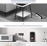 CCCEI 2PCS 20 AMP Power Strip Surge Protector 8 Outlets 6FT Extension Cord — image 4