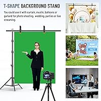 BEIYANG T Shape Backdrop Stand Kit 3.2 * 6.5 FT — image 4