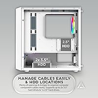 Apevia PHENOM-WH Phenom Micro ATX Gaming PC Case — image 7