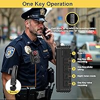 rgjzkgn 1080P FHD Body Camera with Audio and Video Recording, 128GB, Night Vision — image 6