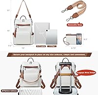 Shrrie Vegan Leather Laptop Backpack for Women 15.6-inch — image 4