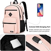 BIKROD Backpack for Girls Women, School Backpack for Teen Boys, 15.6 Inch Laptop Backpack with USB Charging Port — image 5