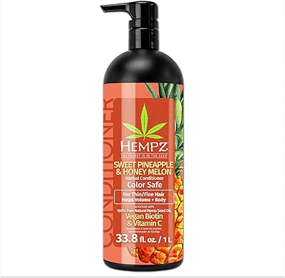 Hempz Biotin Conditioner - Sweet Pineapple & Honey Melon - 33.8 Fl Oz