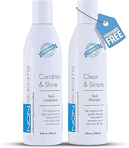 Nonscents Fragrance Free Shampoo and Conditioner Set 8oz Review
