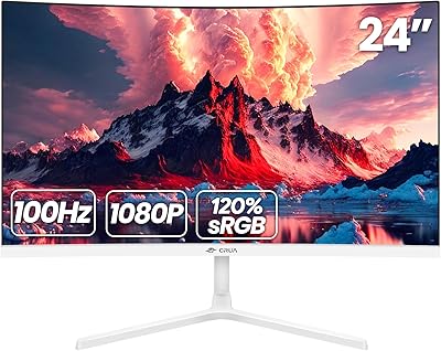 CRUA 24-Inch Curved Monitor