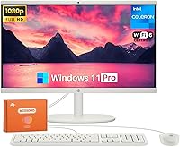 HP 22-DG0024 All-in-One Desktop Computer, 21.5-inch FHD, Intel Celeron J4025, 32GB RAM, 1TB SSD — image 1