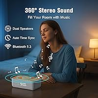 REACHER Alarm Clock Radio R9BT-RA with Wireless Charging — image 5