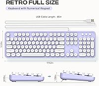MOWUX Retro Typewriter Keyboard — image 7