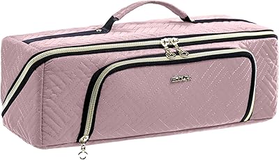 ELCUPA Large Hair Tools Travel Bag with Iron Mat