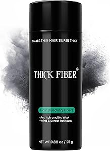 THICK FIBER Hair Fibers for Thinning Hair & Bald Spots - Auburn, 25g Review