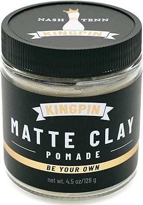 Kingpin Matte Clay Hair Wax for Men - 2.5oz
