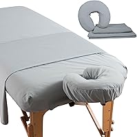 NRG Deluxe Flannel Massage Table Sheet Set - Ocean — image 1