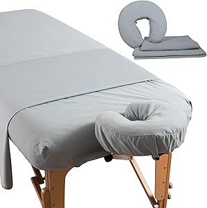 NRG Deluxe Flannel Massage Table Sheet Set - Ocean Review