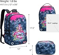 UNIKER Backpack for Girls, Graffiti Backpack, 15.6 Inch Laptop Backpack, 20L — image 2