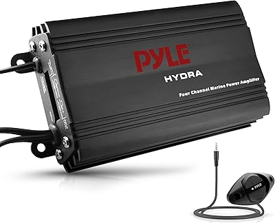 Pyle PLMRMP3B 800W 4-Channel Hydra Marine Micro Amplifier