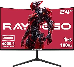 Raywego 24-inch Flat Gaming Monitor