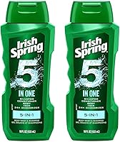 Irish Spring 5-in-1 Shampoo, Conditioner, Body Wash, Face Wash and Deodorizer, 18 oz (Pack of 2) — image 1