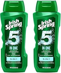 Irish Spring 5-in-1 Shampoo, Conditioner, Body Wash, Face Wash and Deodorizer, 18 oz (Pack of 2) Review
