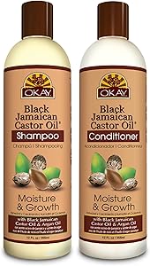 OKAY Black Jamaican Castor Oil Shampoo and Conditioner Set 12oz Review