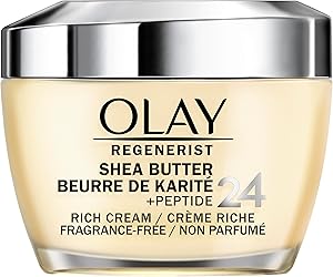 Olay Regenerist Shea Butter + Peptide 24 Rich Cream Face Moisturizer, 1.7oz Review