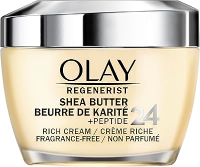 Olay Regenerist Shea Butter + Peptide 24 Rich Cream Face Moisturizer, 1.7oz