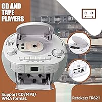 Retekess TR621 CD and Cassette Player Combo — image 2