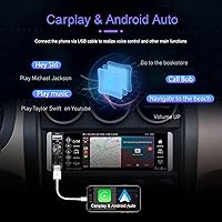 METEESER Single Din Car Stereo with Apple Carplay Android Auto — image 2