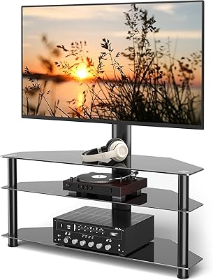 5Rcom Corner TV Stand with Mount for 32-75 Inch TVs