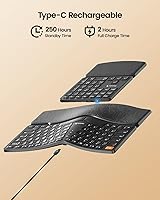 ProtoArc EK04 Wireless Ergonomic Keyboard with Separate Numeric Keypad — image 8