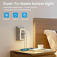 POWSAF 5 Outlet Surge Protector with 4 USB Ports — image 5