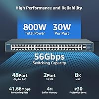YuanLey 48 Port Gigabit PoE Switch — image 4