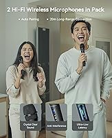 GREEN KEEPER GKD60 Karaoke Machine with 2 Wireless Microphones — image 5