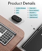 CHESONA Wireless Keyboard and Mouse Combo — image 5