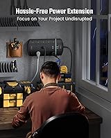 SUPERDANNY 5000 Joules Surge Protector Power Strip with 13 AC Outlets and 4 USB Ports — image 8