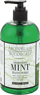 Archipelago Botanicals Morning Mint Liquid Hand Soap, 17.0 Fl. Oz.