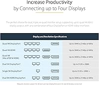 StarTech USB-C Quad Monitor Docking Station DK31C4DPPD — image 5