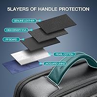 Bopai 40L Genuine Leather Laptop Backpack — image 8