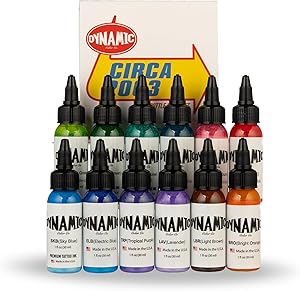Dynamic Color Co Circa Color Tattoo Ink Set 1oz - 12 Colors Review
